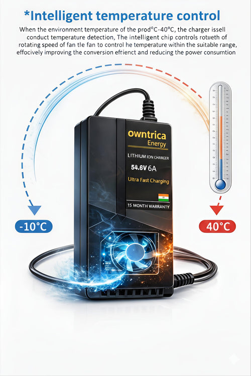 54.6V 6A Lithium EV Charger for NMC Battery