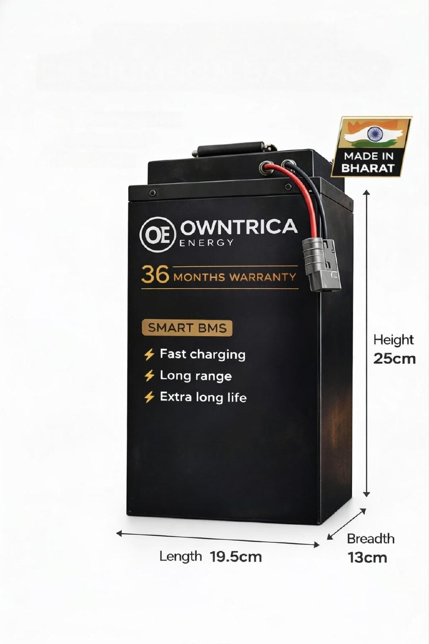 owntrica energy pvt Ltd 60V 32Ah LFP battery with 3 years warranty for all electric two wheeler 32 Ah Battery for All Vehicles