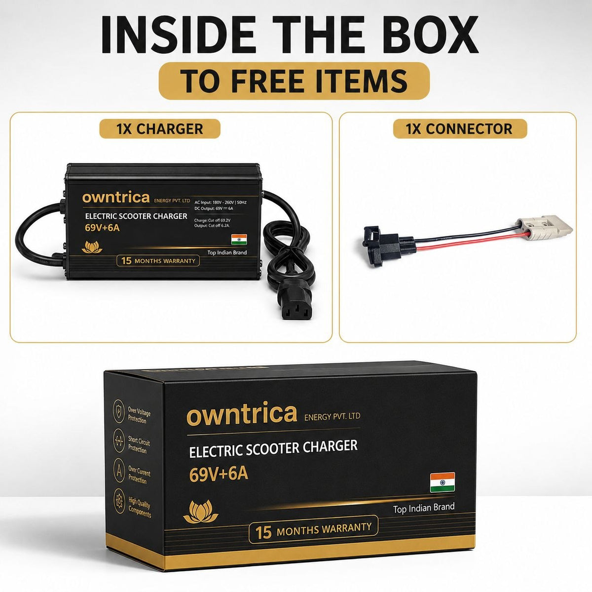 owntrica energy pvt Ltd 60V 32Ah LFP battery with 3 years warranty for all electric two wheeler 32 Ah Battery for All Vehicles