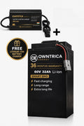 owntrica energy pvt Ltd 60V 32Ah LFP battery with 3 years warranty for all electric two wheeler 32 Ah Battery for All Vehicles