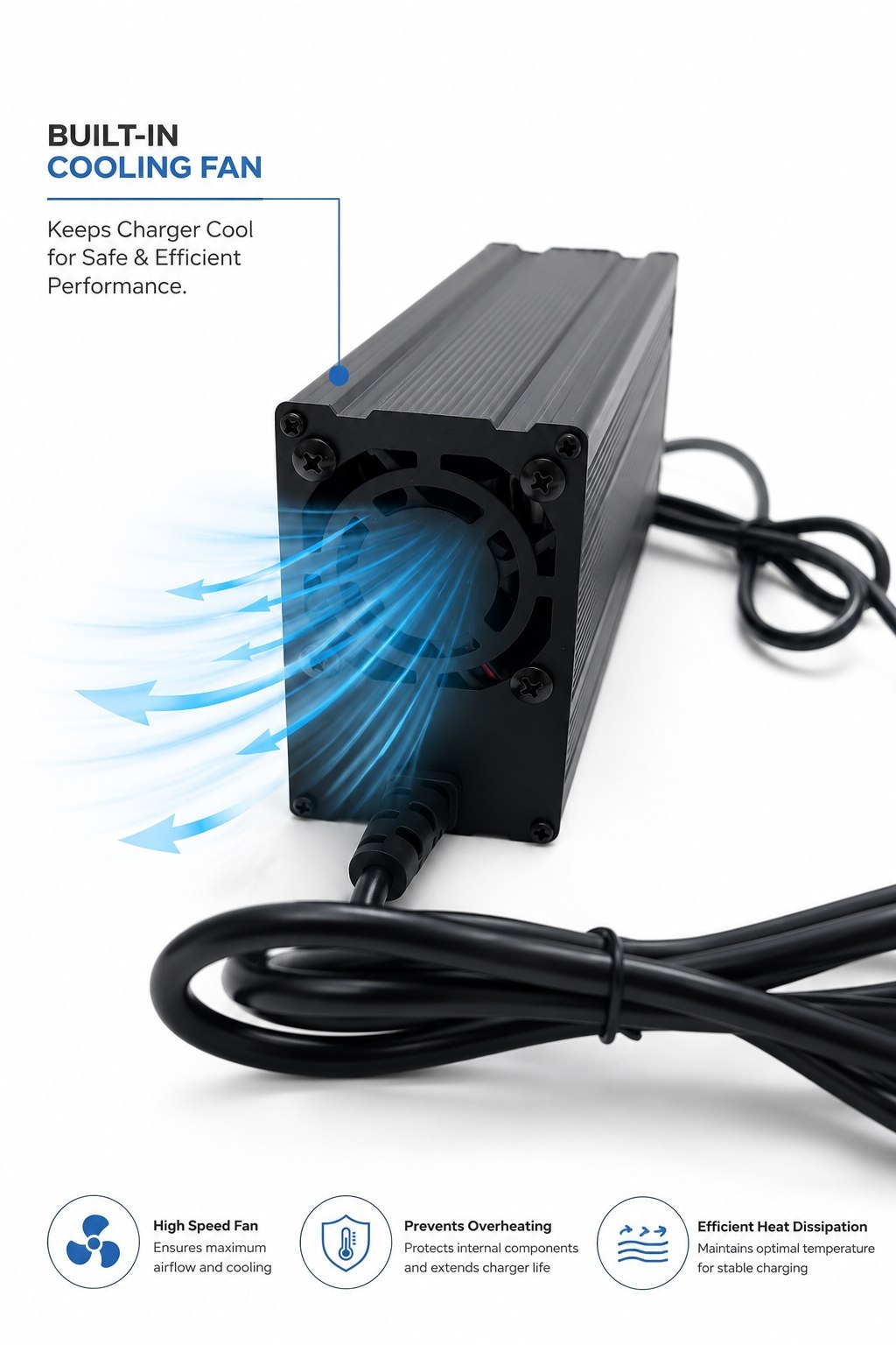 54.6V 6A Lithium EV Charger for NMC Battery