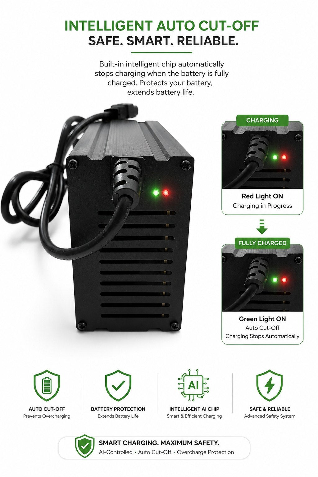 67.2V 6A Lithium-Ion Battery Charger